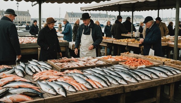 Les plaisirs de la mer à la poissonnerie de caen